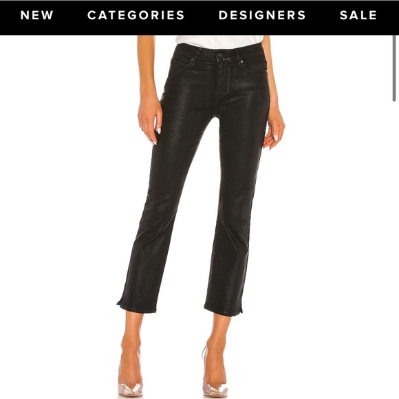 PAIGE Denim - Paige Denim Coated Cindy Black Fog Luxe Coating 29